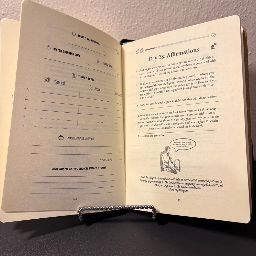 Habit Nest Nutrition Sidekick Journal Unisex OS Yellow Excellent Fat Loss Book